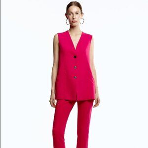 Zara long buttoned vest style Dress Size M NWT